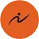 Stylized black letter ‘i’ logo on an orange circular background.